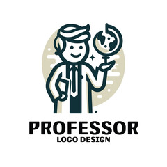 Professor Vector Logo Design