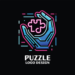 Puzzle Vector Logo Design