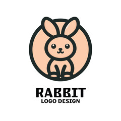 Rabbit Vector Logo Design