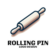 Rolling Pin Vector Logo Design