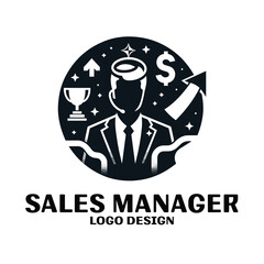 Sales Manager Vector Logo Design