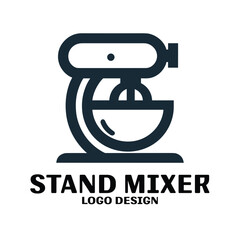 Stand Mixer Vector Logo Design