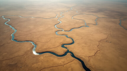 Climate change and wide spread global warming concept