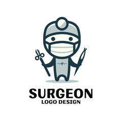 Surgeon Vector Logo Design