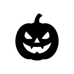 Silhouette of a Halloween pumpkin