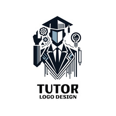Tutor Vector Logo Design