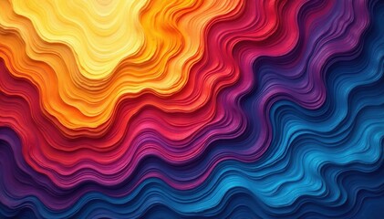Obraz premium Abstract swirls of color depicting ethnic diversity, diversity, design