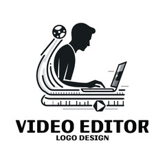 Video editor Vector Logo Design