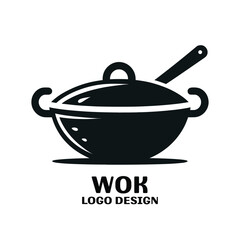 Wok Vector Logo Design