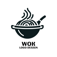 Wok Vector Logo Design