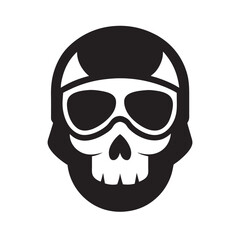 Skull Motorbike Helmet Biker Design