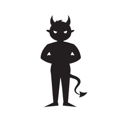 Devil Horns Pose Dark Character