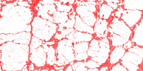 Abstract red crack wall design on white background. Luxury fire frame background for design. Vector marble pattern with red cracks Transparent texture. Marble Stone Background for Home Decoration.