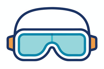 Illustration of goggles used for various activities such as skiing or swimming