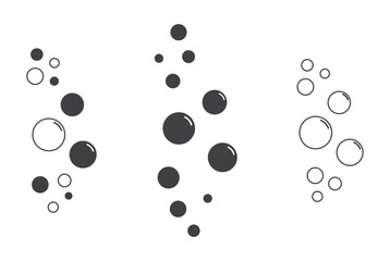 water bubble icon set