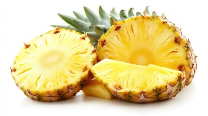 Fresh pineapple slices