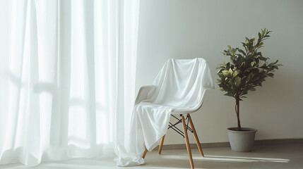 Simple Room, Chair, Plant