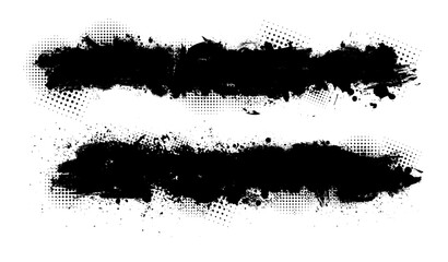 Splatter Paint Texture . Black Spray Blot of Ink. Place illustration Over any Object to Create Grungy Effect . hand drawn. Not AI, Vector