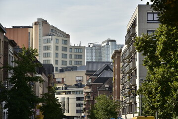 L'architecture désorganisée de divers bâtiments à Bruxelles-Ville 