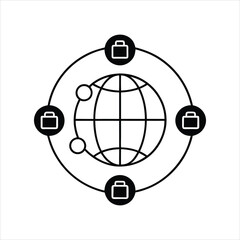  International Business Connection Globe Icon