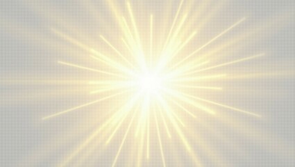 Obraz premium Glow light star, yellow sun rays, gold glare bokeh. Flash yellow sun, star flashed with sparkles