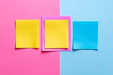 Fototapeta premium Colorful question marks are set against a lively background of sticky notes in the image