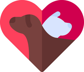 animal care illustration on a white background     