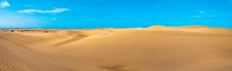 Dunes of Maspalomas, grand canary, in summer