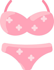 bikini illustration on a white background    