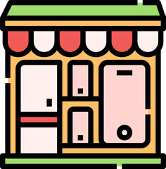 mobile phone illustration on a white background     