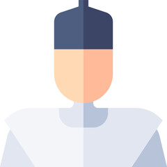 monk illustration on a white background     