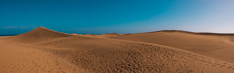 Dunes of Maspalomas, grand canary, in summer