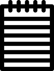 notepad illustration on a white background     