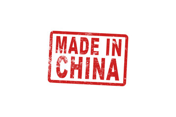 Made in China, rubber stamp, vector illustration