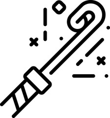 party blower illustration on a white background     