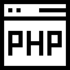 php illustration on a white background     
