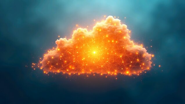 Cloud computing and glowing nodes network