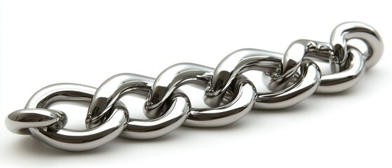 Metal chain links represent strength, security, and industrial connection.