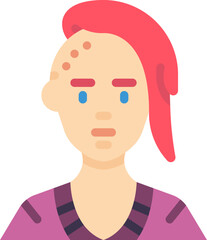 punk illustration on a white background    