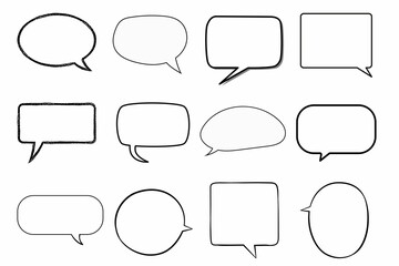 Obraz premium set of speech bubbles icons