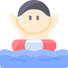 rubber ring illustration on a white background     