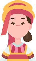 russian illustration on a white background    