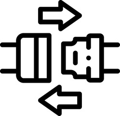 seatbelt illustration on a white background     