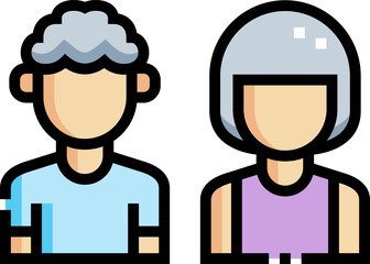 siblings illustration on a white background    