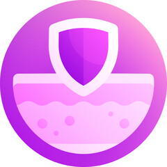 skin protection illustration on a white background    