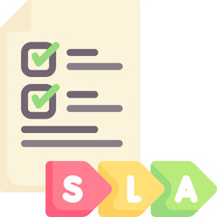 sla illustration on a white background     