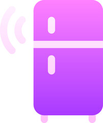 smart fridge illustration on a white background     