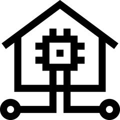 smart home illustration on a white background     