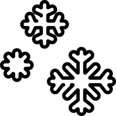 snowflake illustration on a white background     
