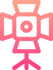 spotlight illustration on a white background     